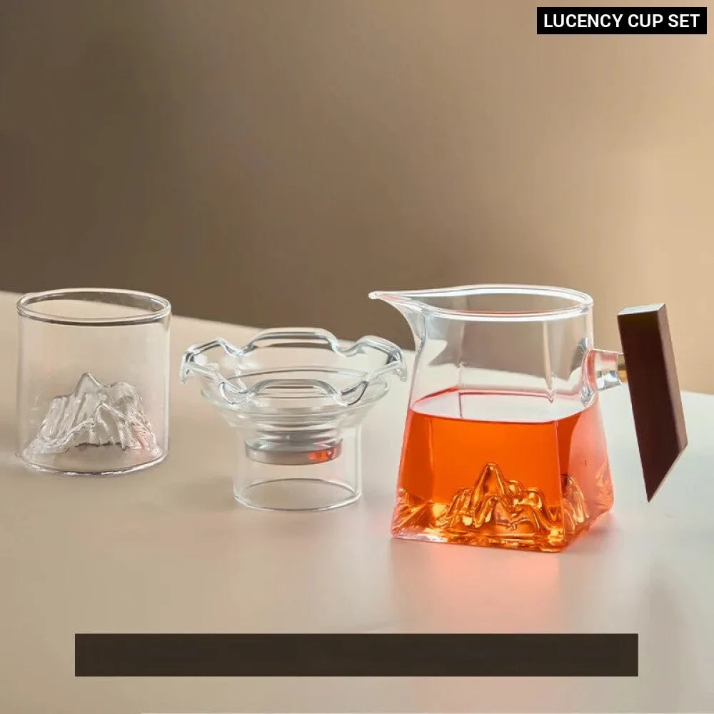 350ml Pyrex Tea Set with Handle and Filter