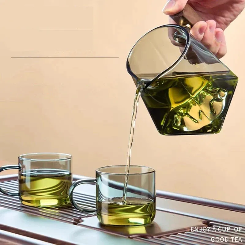 350ml Pyrex Tea Set with Handle and Filter