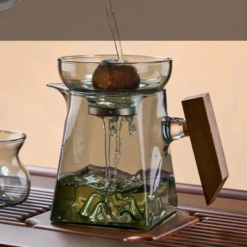 350ml Pyrex Tea Set with Handle and Filter