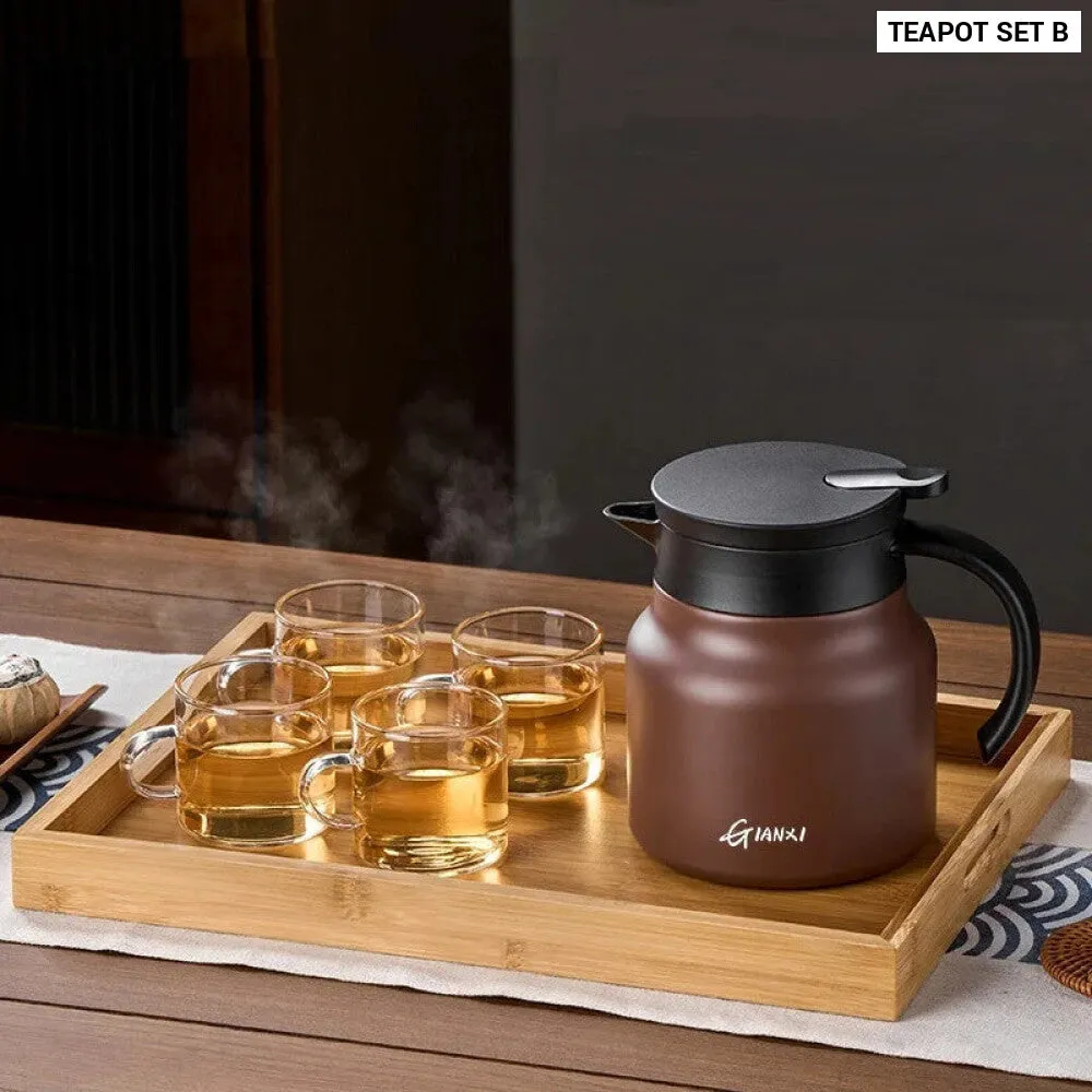 800ml Japanese Stainless Steel Kettle with Tea Separation