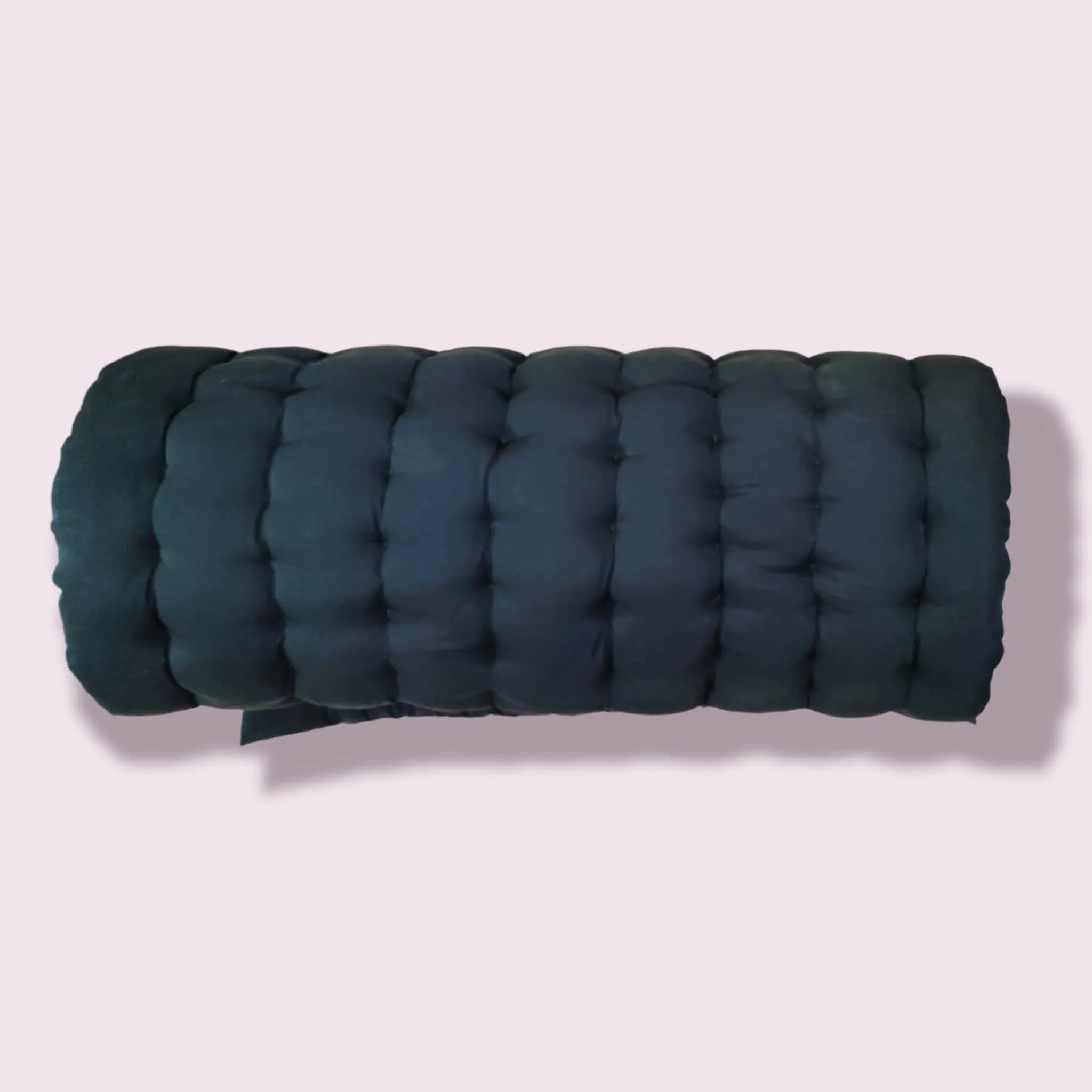Deevine Craft Soft Cotton Quilt | Foldable Light Weight Cotton Filled Single Firm Mattress| Gadda (Solid Coloured, 1 Sleeping Capacity, 3 x 6 ft or 72 x 36 Inches) (Bottle Green)