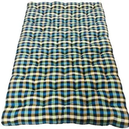 INDIAN DECOR 80222 Soft Cotton Foldable Bed Mattress, Firm Gadda for Floor & Bed, Single Size Mattress (72 x 36 inches)