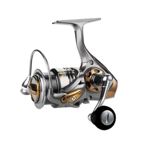 Quality Metal Fishing reel spinning metal shallow spool 2000 3000 5000 6 1BB 7.1:1 spinning reel for carp fishing