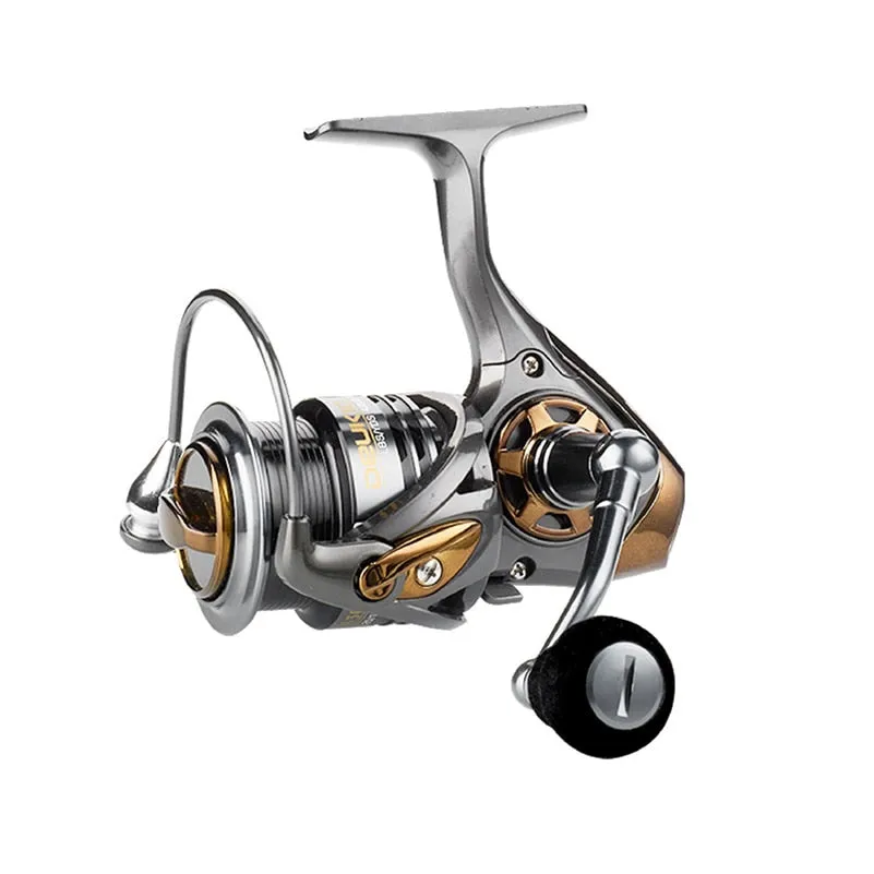 Quality Metal Fishing reel spinning metal shallow spool 2000 3000 5000 6 1BB 7.1:1 spinning reel for carp fishing