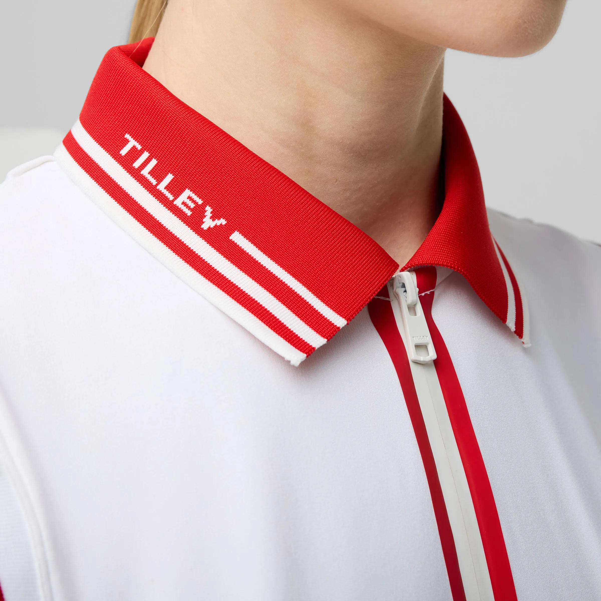 Tech Jersey Sleeveless Zip Polo